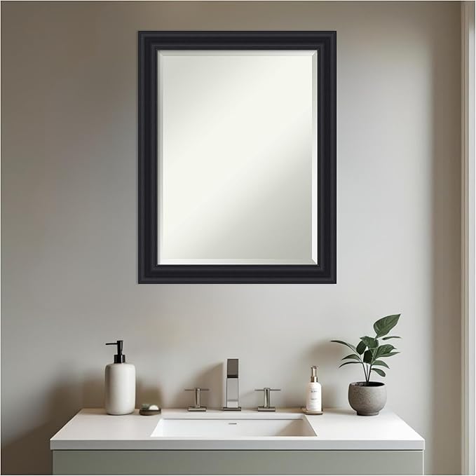 Amanti Art Black Bathroom Mirror - Image 4