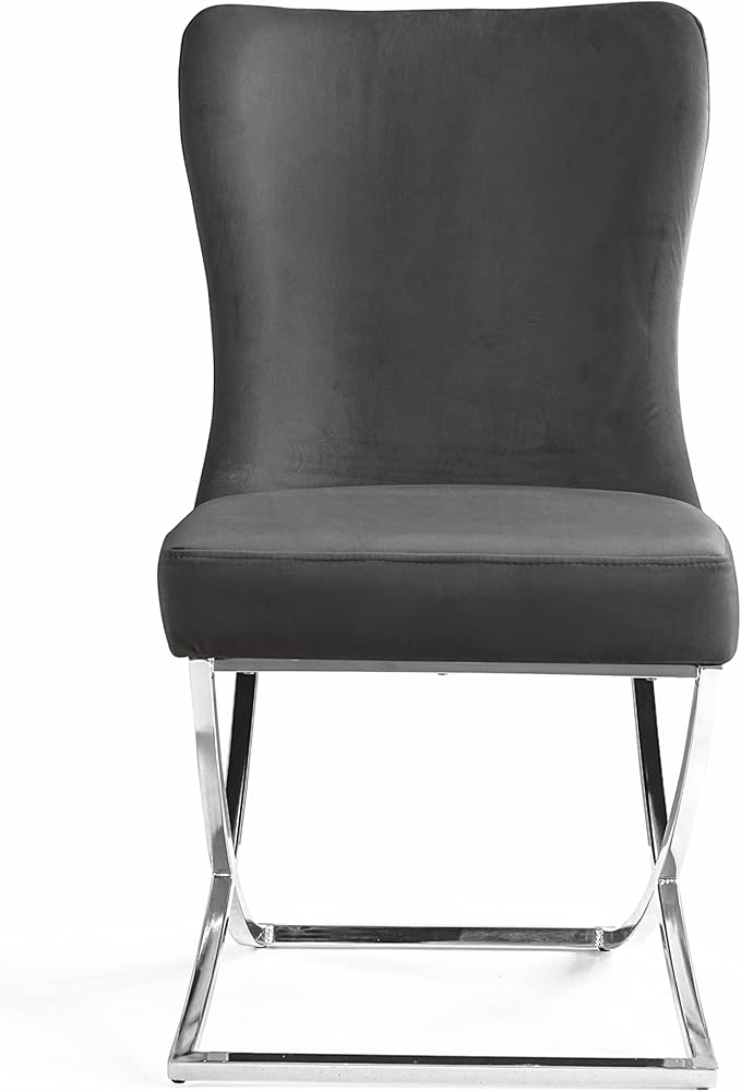 Ottomanson Royal Dining Chairs Set of 2 – Upholstered Tufted Microfiber - Image 3