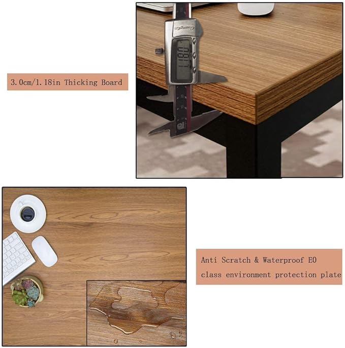 BIBOC Large Computer Desk Modern Simple Style Table 36X72 inches Office Desk - Image 5