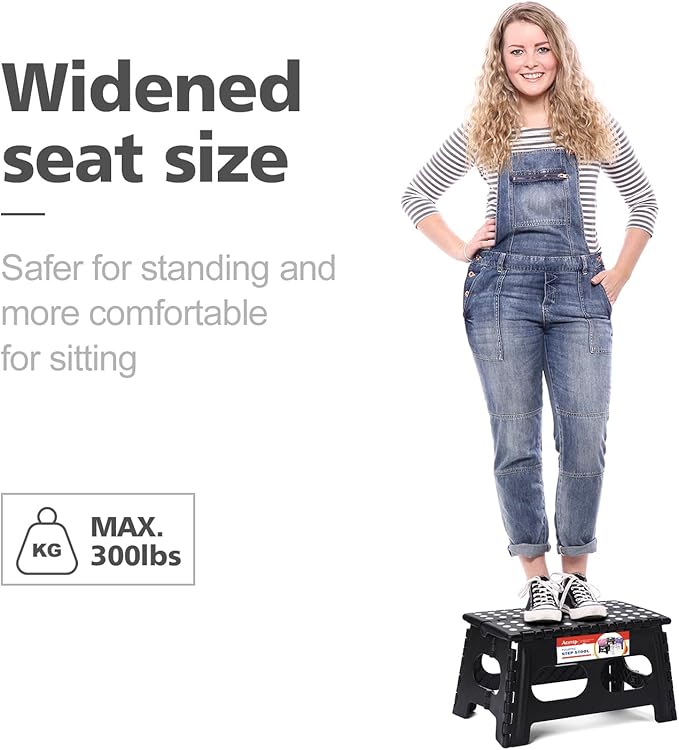ACSTEP Foldable Step Stool for Kids and Adults, 15-Inch Extra Wide 9-Inch - Image 6