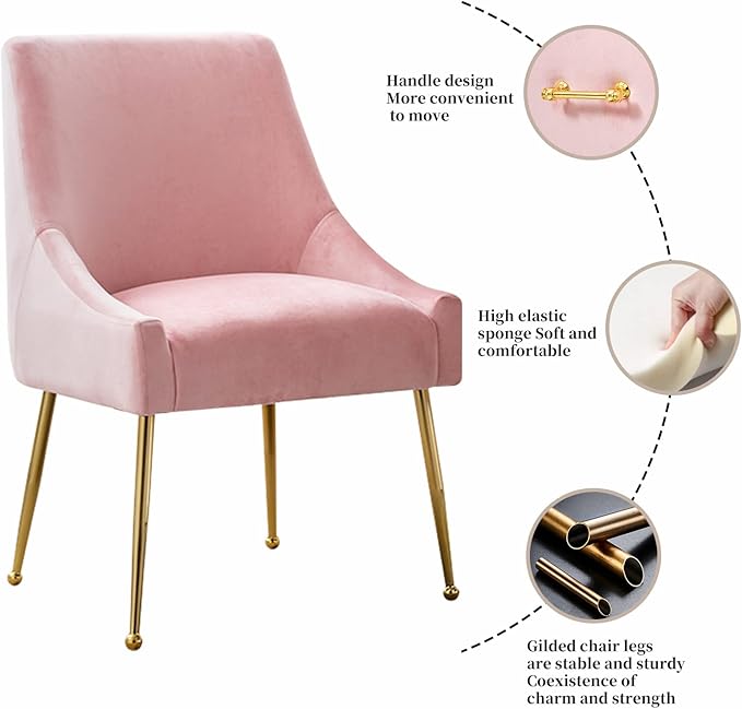 Velvet Dining Chairs, Furniture Collection Modern Contemporary Upholstered - Image 4