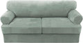 H.VERSAILTEX Sofa Cover 3 Piece T Cushion Sofa Slipcovers Thick Velvet Couch by HVERSAILTEX