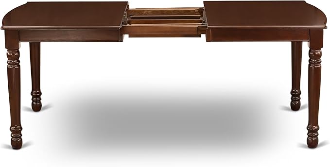East West Furniture DOML7-MAH-LC 7 Piece Dining Room Table Set Consist of a - Image 8