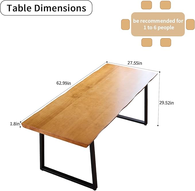 Modern Solid Wood Executive Desk – Spacious and Minimalist Home Office - Image 3