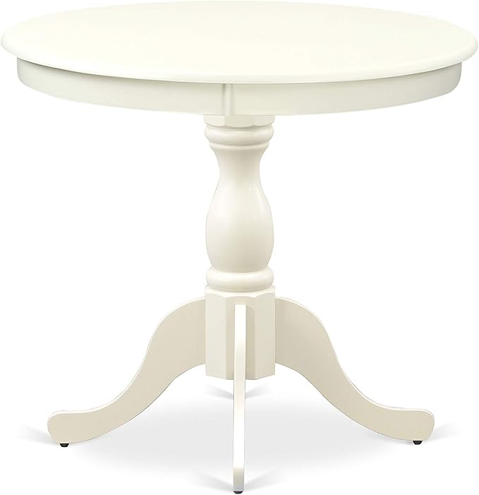 East West Furniture AMAB3-LWH-02 3 Piece Dining Room Furniture Set Contains a - Image 5