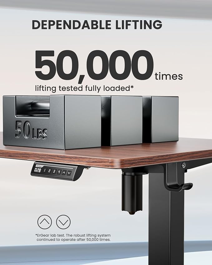 ErGear Height Adjustable Electric Standing Desk, 48 x 24 Inches Sit Stand up - Image 7