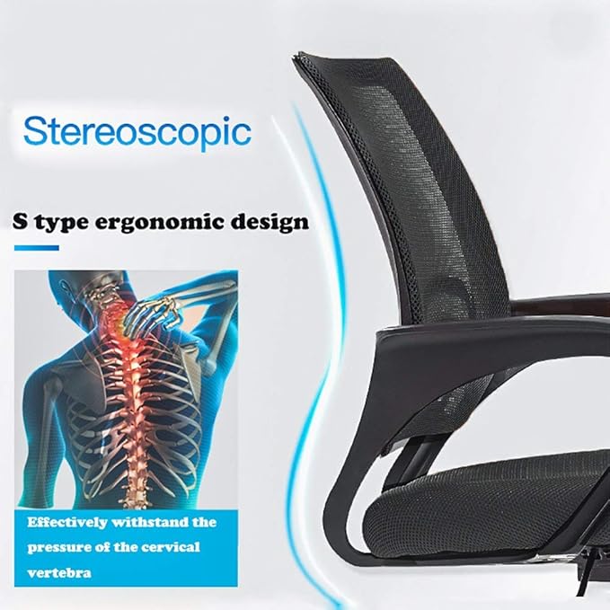 BestOffice Mesh Computer Back Support Modern Executive Adjustable Task Rolling - Image 3