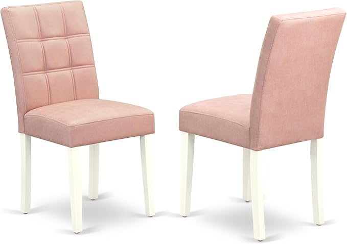 East West Furniture VAAS7-LWH-42 7 Piece Dining Table Set consists A Wooden - Image 7