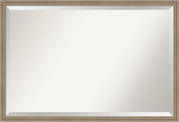 Amanti Art Brown Bathroom Mirror by AmantiArt