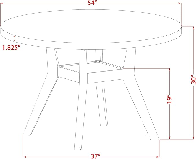 I58-11-TP - A Wood Dining table - Image 3