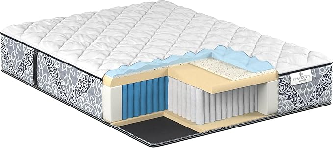 Kingsdown Firm Hybrid Mattress Queen Cooling Gel Memory Foam Layer - Image 8