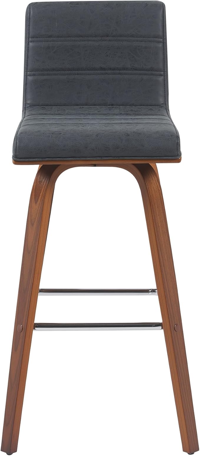 Armen Living Vienna Modern Swivel 30" Bar Height Barstool - Image 3