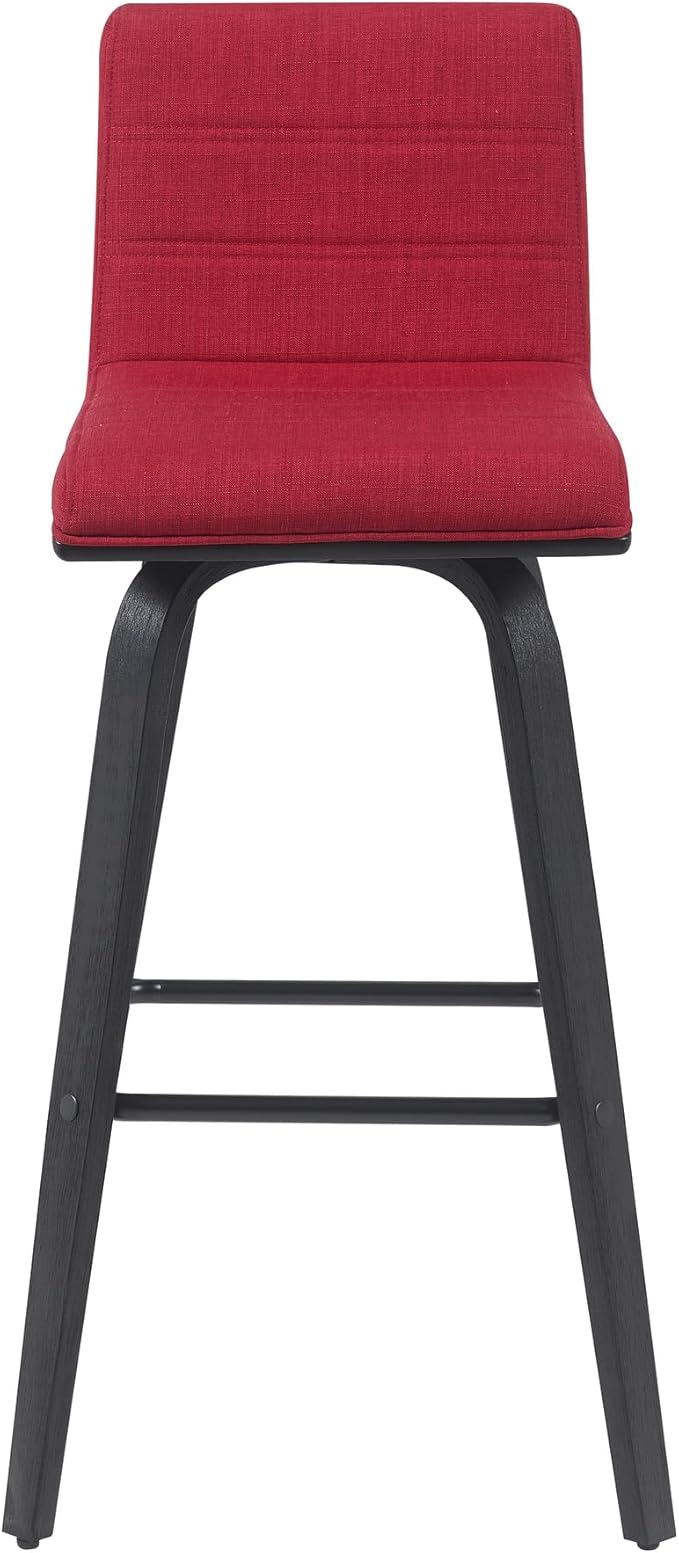 Armen Living Vienna Modern Swivel 30" Bar Height Barstool - Image 3