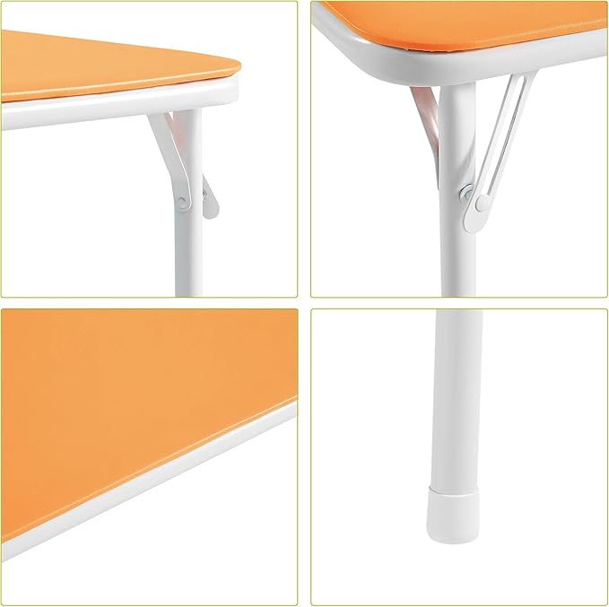 VECELO Kids Folding Activity Table and Chair Set, - Image 3