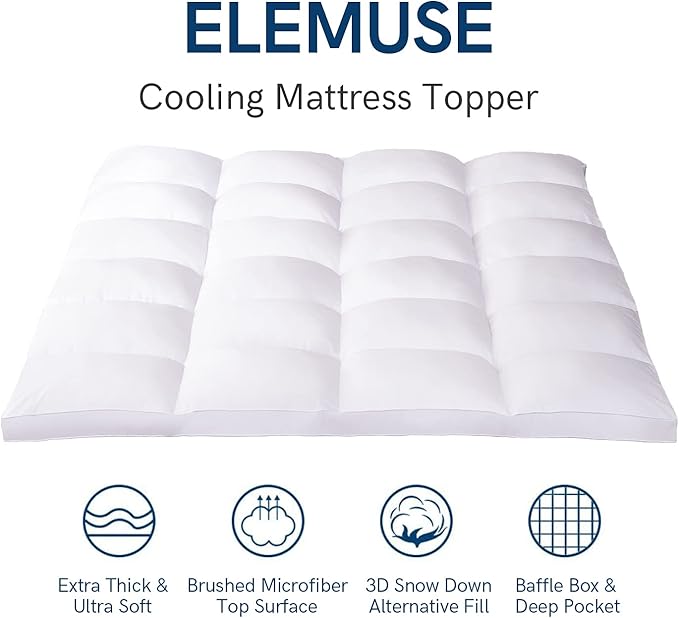 ELEMUSE Full XL Mattress Topper - Image 2