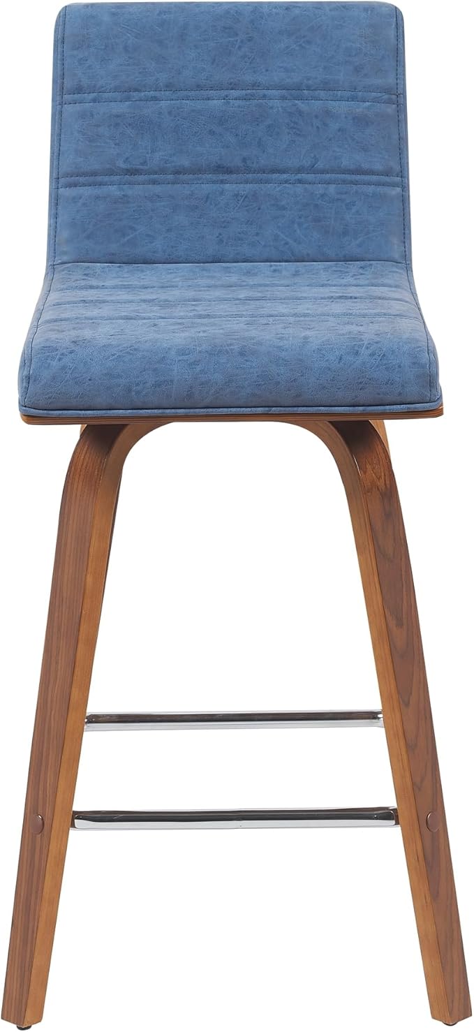 Armen Living Vienna Modern Swivel 26" Counter Height Barstool - Image 3