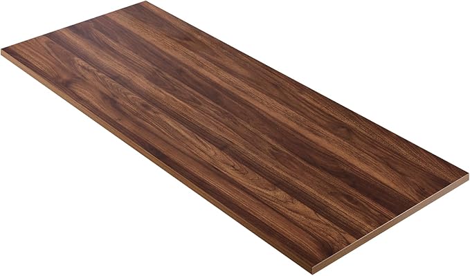 Kaboon Universal Tabletop 60"x18", Solid One-Piece Melamine Table Top, Double by Kaboon