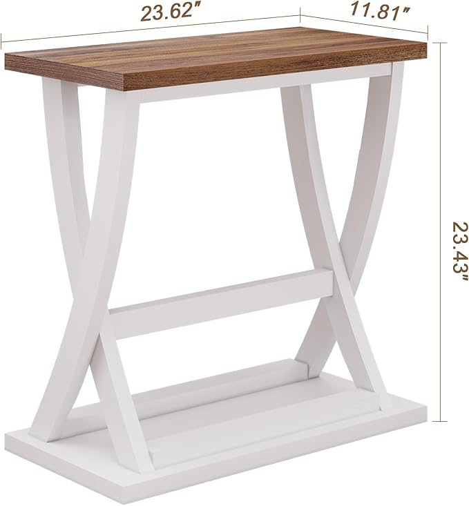 ChooChoo Farmhouse End Table, Narrow Side Table - Image 2