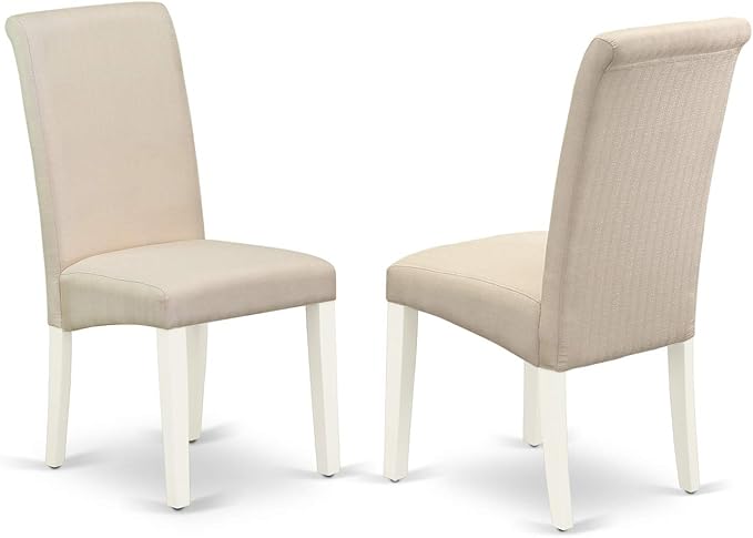 East West Furniture LGBA5-LWH-01 5 Piece Dinette Set Includes a Rectangle - Image 6