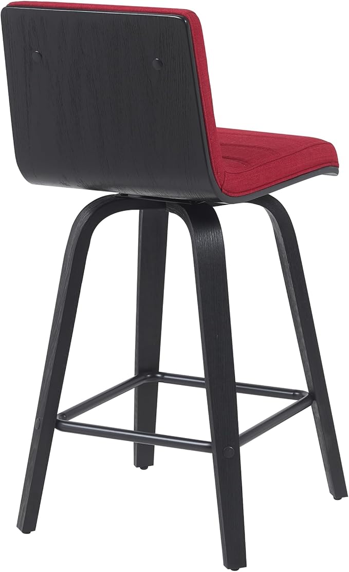 Armen Living Vienna Modern Swivel 26" Counter Height Barstool - Image 4