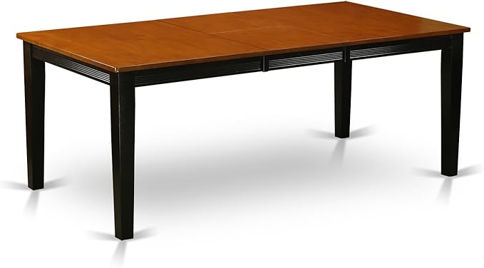 East West Furniture QUPF9-BCH-W 9 Piece Kitchen Table Set Includes a Rectangle - Image 5