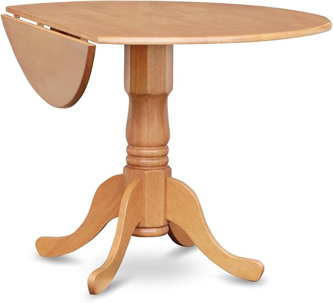 East West Furniture DLVA5-OAK-C 5 Piece Kitchen Table & Chairs Set Includes a - Image 4