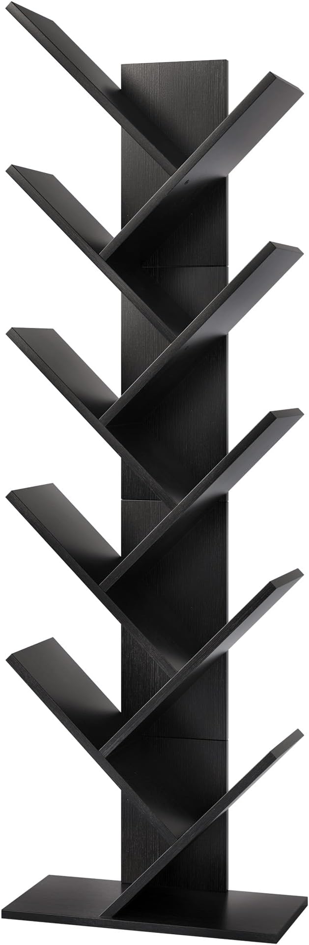 Hoctieon 10 Tier Tree Bookshelf, 10 Shelf Bookcase, Free Standing Tree Bookcase - Image 9