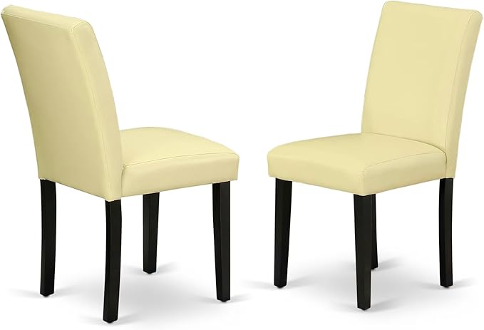 East West Furniture DUAB7-BLK-73 7 Piece Kitchen Table & Chairs Set Consist of - Image 4