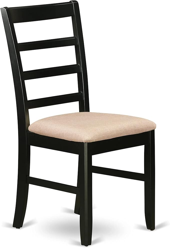 East West Furniture LGPF5-BLK-C 5 Piece Kitchen Table Set Includes a Rectangle - Image 6