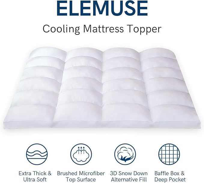 ELEMUSE Twin XL Mattress Topper - Image 2