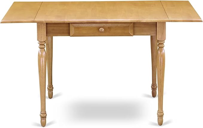 East West Furniture MZGR5-OAK-W 5 Piece Kitchen Table Set - Image 6