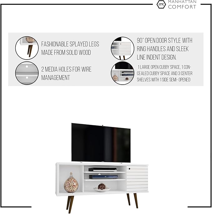Manhattan Comfort Liberty Collection Mid Century Modern TV Stand - Image 10