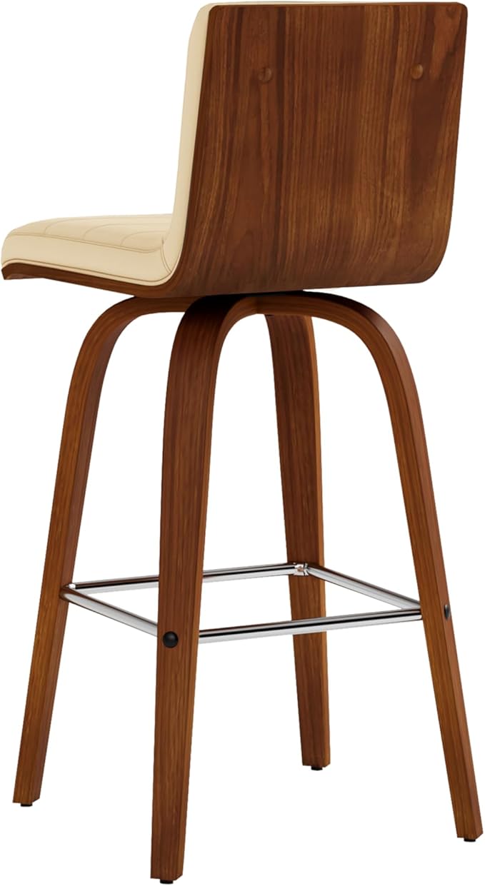 Armen Living Vienna Modern Swivel 26" Counter Height Barstool - Image 6