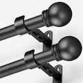 Curtain Rods for Windows 16 to 92 Inches, Curtain Rod Max Adjustable Length of by AMZSEVEN