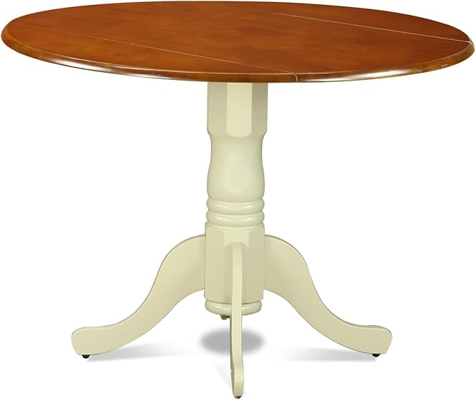 East West Furniture DLQU3-BMK-W 3 Piece Dining Room Furniture Set Contains a - Image 4