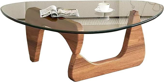 Modern Glass Coffee Table for Living Room, Small mid Century Coffee Table - Image 8