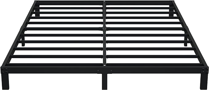 7 Inch California King Bed Frame No Box Spring Need, Low Profile Metal Platform by Upcanso
