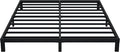 7 Inch Full Bed Frame No Box Spring Need, Low Profile Metal Platform Full Size by Upcanso