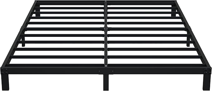 7 Inch Full Bed Frame No Box Spring Need, Low Profile Metal Platform Full Size by Upcanso