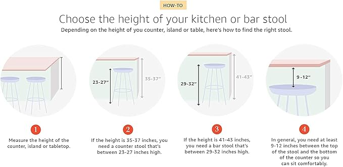 AC Pacific Contemporary Hydraulic Adjustable Swivel Kitchen Bar Stool Chair - Image 10
