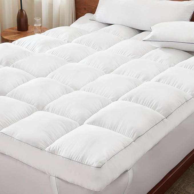 Decroom 5 Inch Memory Foam Mattress Topper Full Size, Filled by Decroom