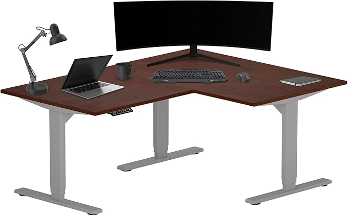 Standing Desk: FLT-05, DT-3030-DC, DT-4830-DC, DA-10-Black by PROGRESSIVEDESK