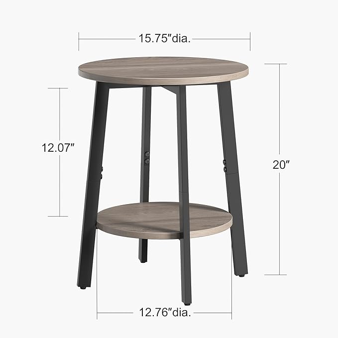 Side Table, Small Round End Table - Image 3