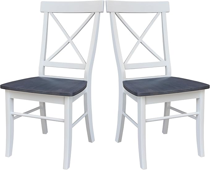 Set of Two X-Back Dining Chairs - Image 9
