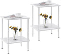 Apicizon 2 Tier End Table Set of 2, Small Side Table by APICIZON