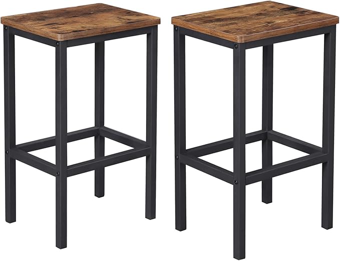 VASAGLE Bar Stools, Kitchen Breakfast Bar Stools by VASAGLEbySONGMICSHOME