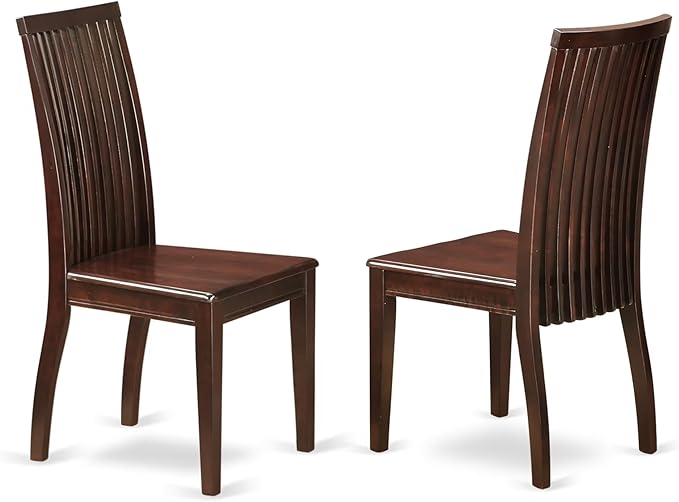 East West Furniture DMIP5-MAH-W 5 Piece Dining Table Set - Image 4