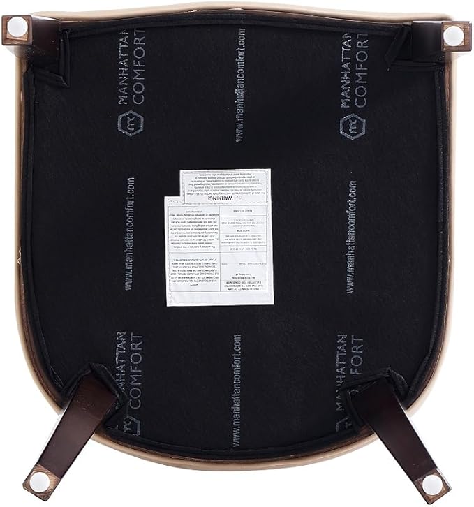 Manhattan Comfort Fifth Avenue Faux Leather Dining Chairs, Parsons Accent - Image 10