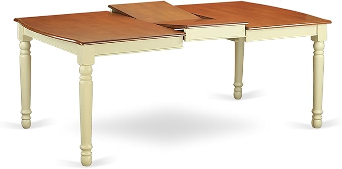 East West Furniture DOAV7-WHI-W 7 Piece Dining Set Consist of a Rectangle - Image 4
