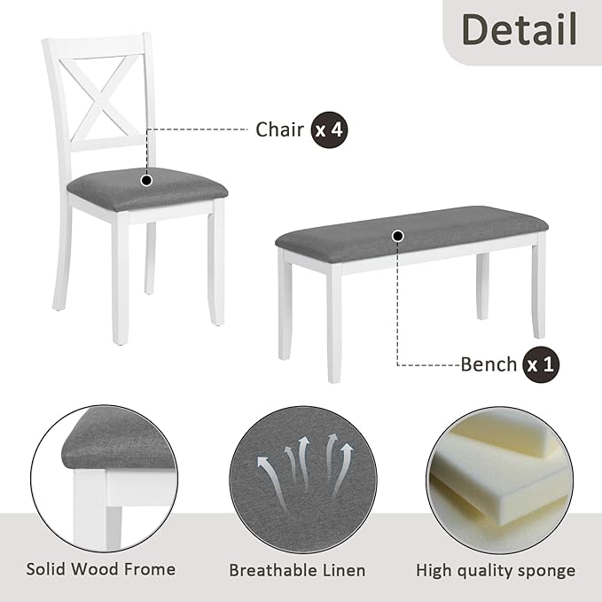 Ball & Cast 6 Piece Dining Table Set - Image 4